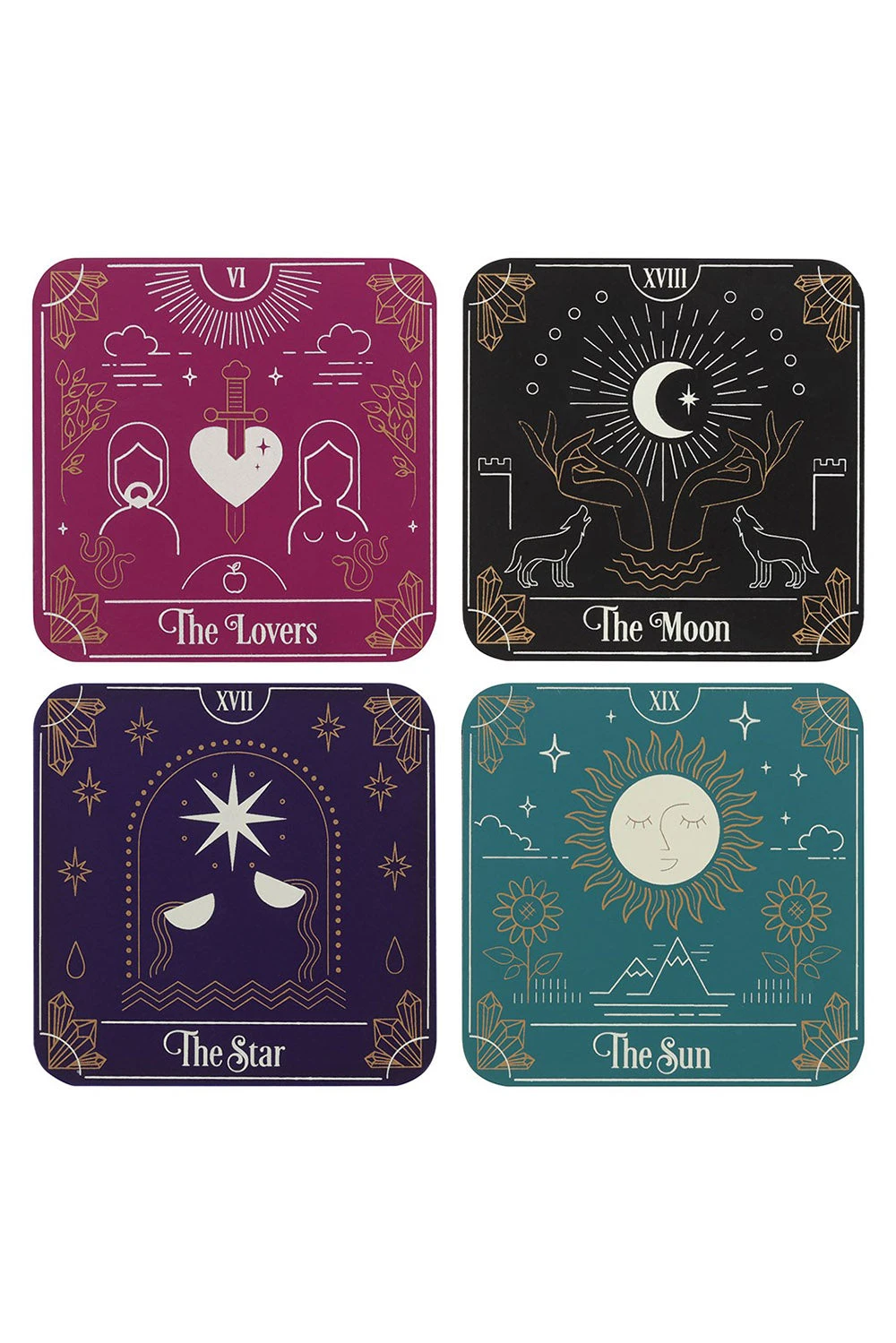 Pacific Giftware Tarot Card Coaster Set 2 Pacific Giftware Tarot Card Coaster Set - Image 2