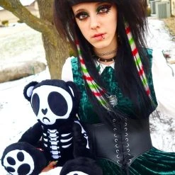 VampireFreaks Grumpy Bones Bear -VampireFreaks Shop Halloween Plush Toy 1000x