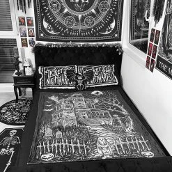 VampireFreaks Haunted Mansion Throw Blanket -VampireFreaks Shop Spooky Blanket afa435f8 05e5 4f58 b264 33dc9119a408 1000x