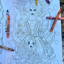 VampireFreaks Creepy Coloring Book -VampireFreaks Shop crown 1000x