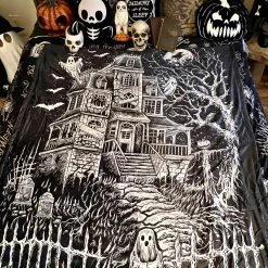 VampireFreaks Haunted Mansion Throw Blanket