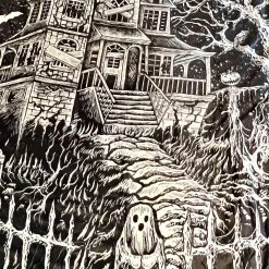 VampireFreaks Haunted Mansion Throw Blanket -VampireFreaks Shop haunted mansion blanket 03 1000x