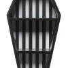Sourpuss Striped Coffin Shelf [BLACK/WHITE]