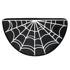 Sourpuss Spiderweb Half Round Bath Mat
